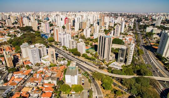 Vista aérea da Vila Mariana